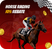 Horse Racing 10% Rebate for Member!